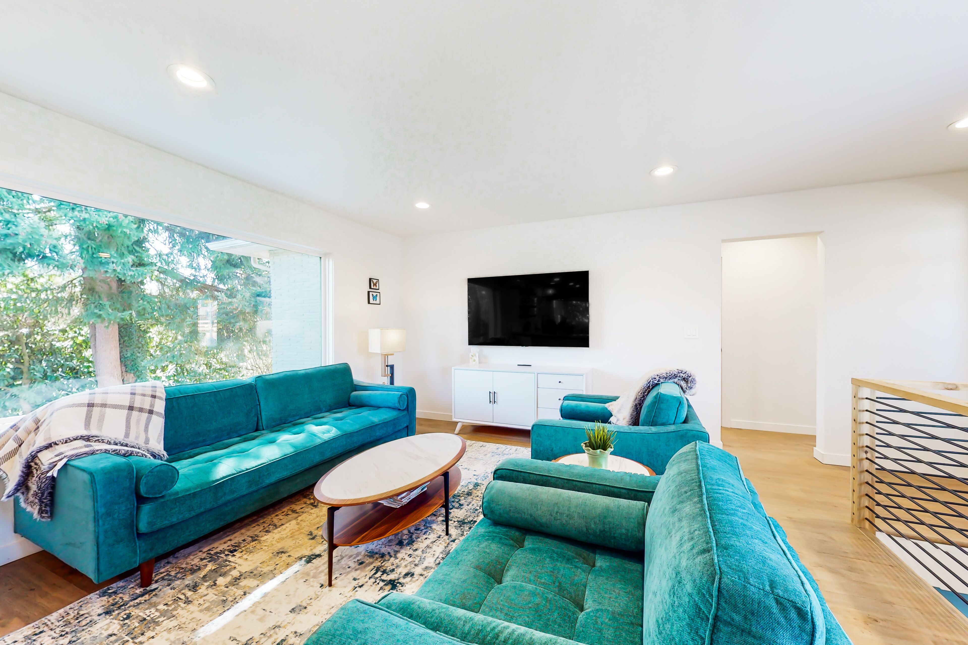 Two-story home with spacious yard, washer/dryer & central AC- dog-friendly