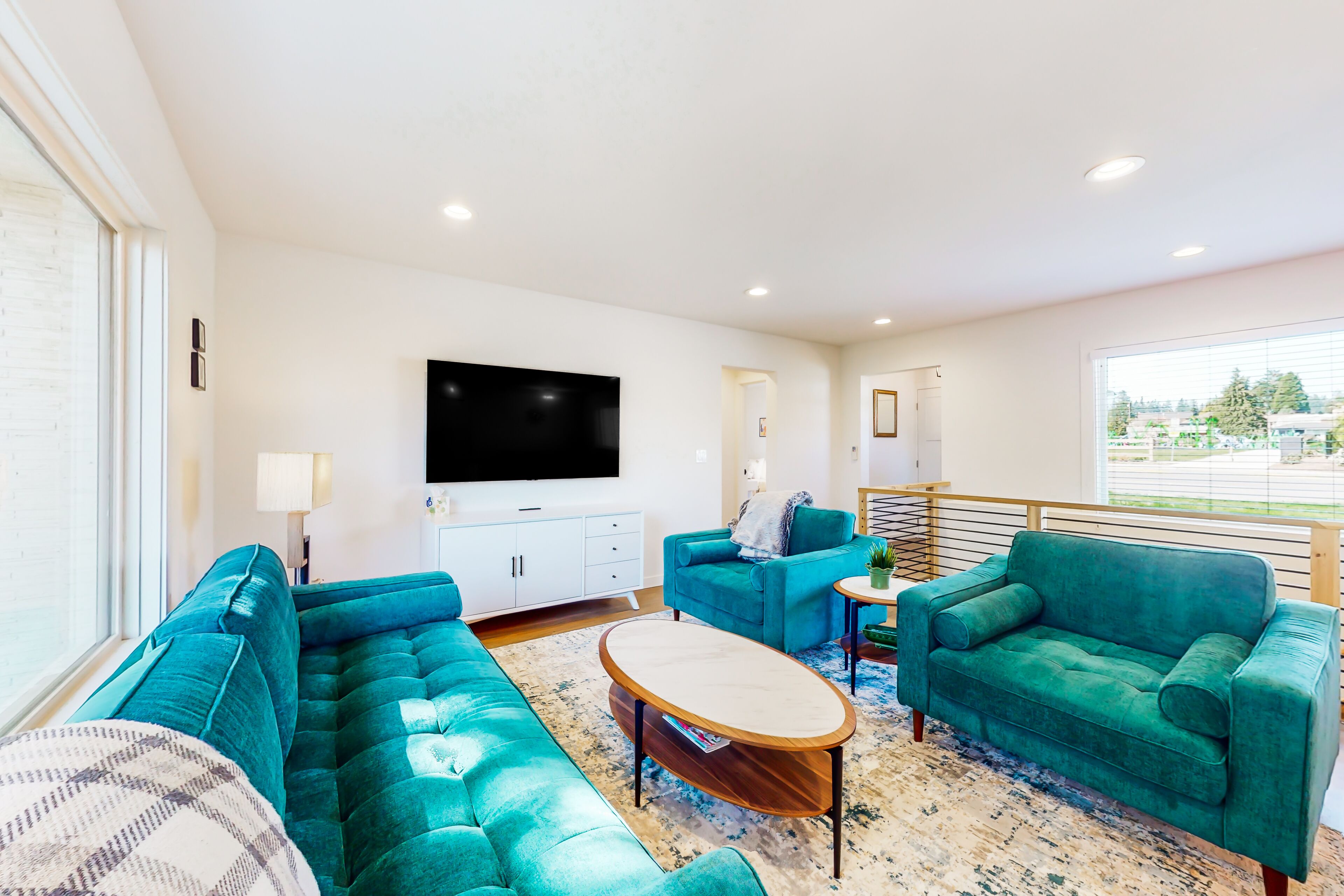 Two-story home with spacious yard, washer/dryer & central AC- dog-friendly