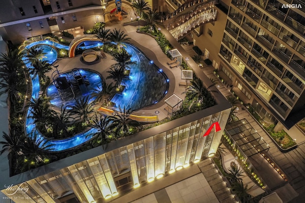 Outdoor pool, open 8:00 AM to 8:30 PM, pool umbrellas, sun loungers