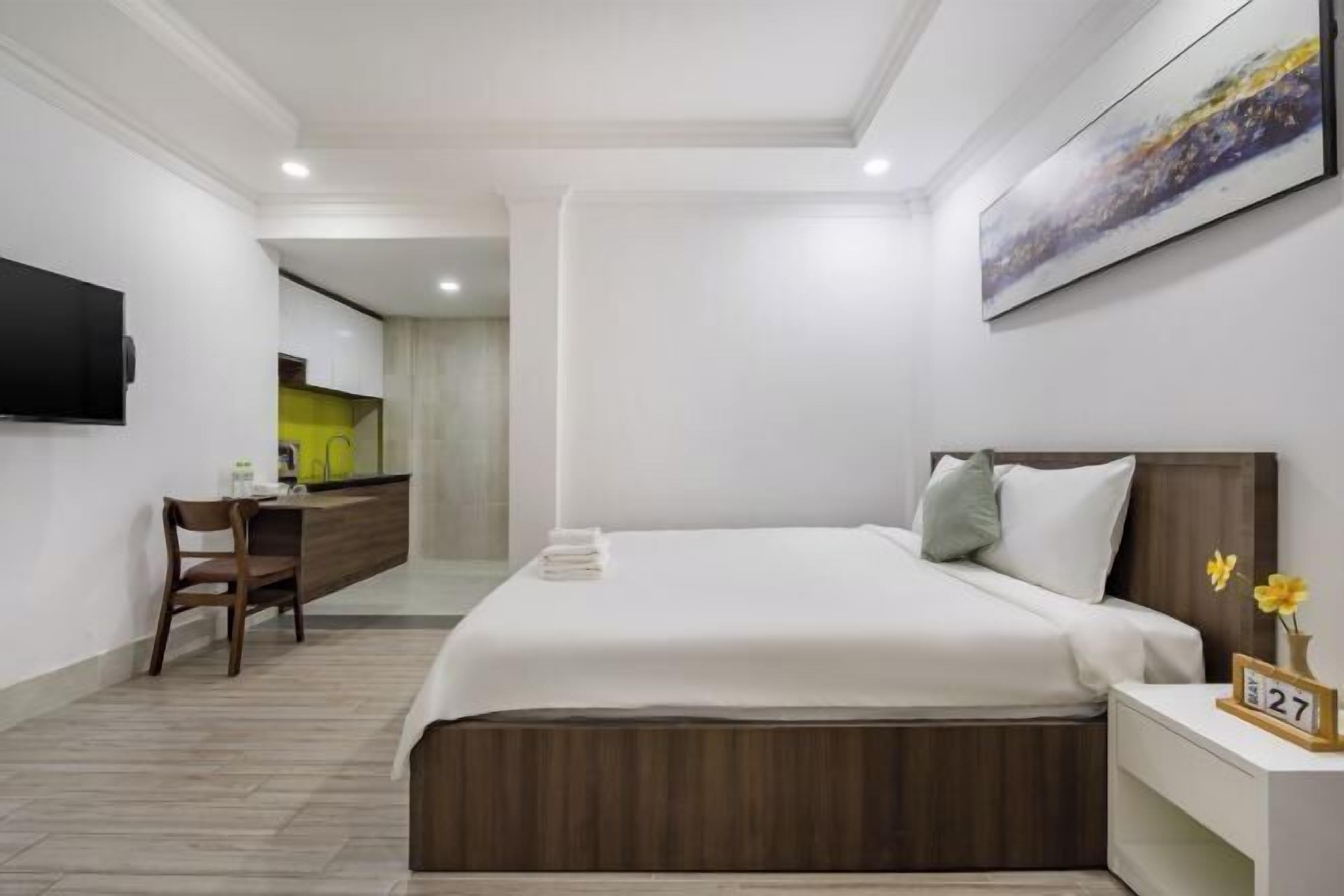 Lydisolert, wi-fi (inkludert) og sengetøy