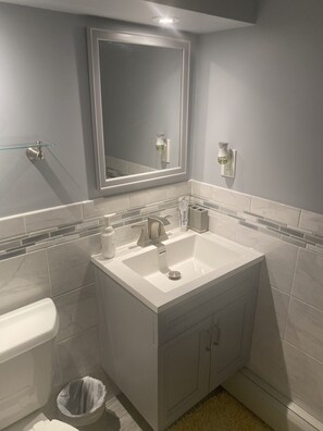 Towels, soap, toilet paper