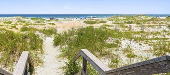 Steps to Sand, HEATED Pool, Private Access, Deck, Grill, Walk to Restaurants, $300 in Free Tickets!