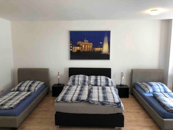 1 bedroom, iron/ironing board, travel crib, WiFi