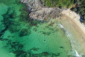 Perto da praia, toalhas de praia