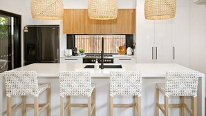 Coffee/tea maker, fridge, microwave, oven - Beachside Bokarina Escape | Coastal Comfort (Sunshine Coast)
