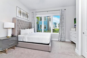 3 bedrooms, in-room safe, iron/ironing board, travel crib