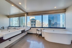 Bañera, secador de pelo y toallas