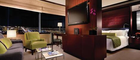 1 slaapkamer, een bureau, gratis wifi, beddengoed