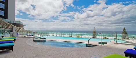 Indoor pool, outdoor pool