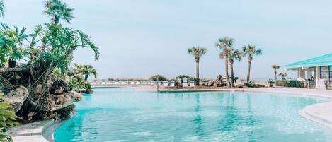 A heated pool