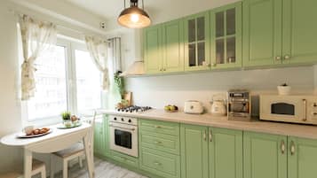 Apartamento exclusivo | Cozinha privada | Micro-ondas, fogão, máquina de café expresso, cafeteira/chaleira