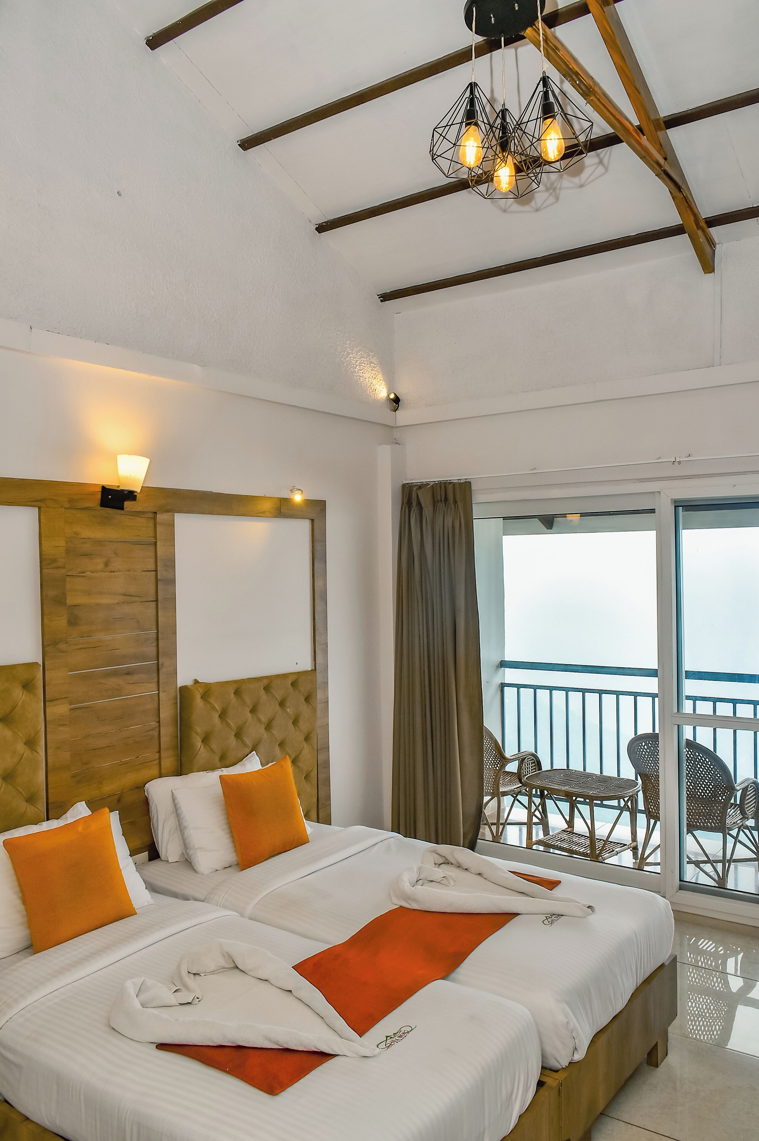 尊榮客房, 2 張單人床, 陽台 | 床單