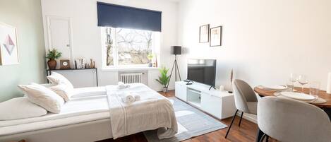 Appartement Confort | 1 chambre, fer et planche à repasser, lits bébé (en supplément)