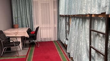 Superior Shared Dormitory, Men only, Courtyard View | Hypo-allergenic bedding, pillow-top beds, free WiFi, bed sheets