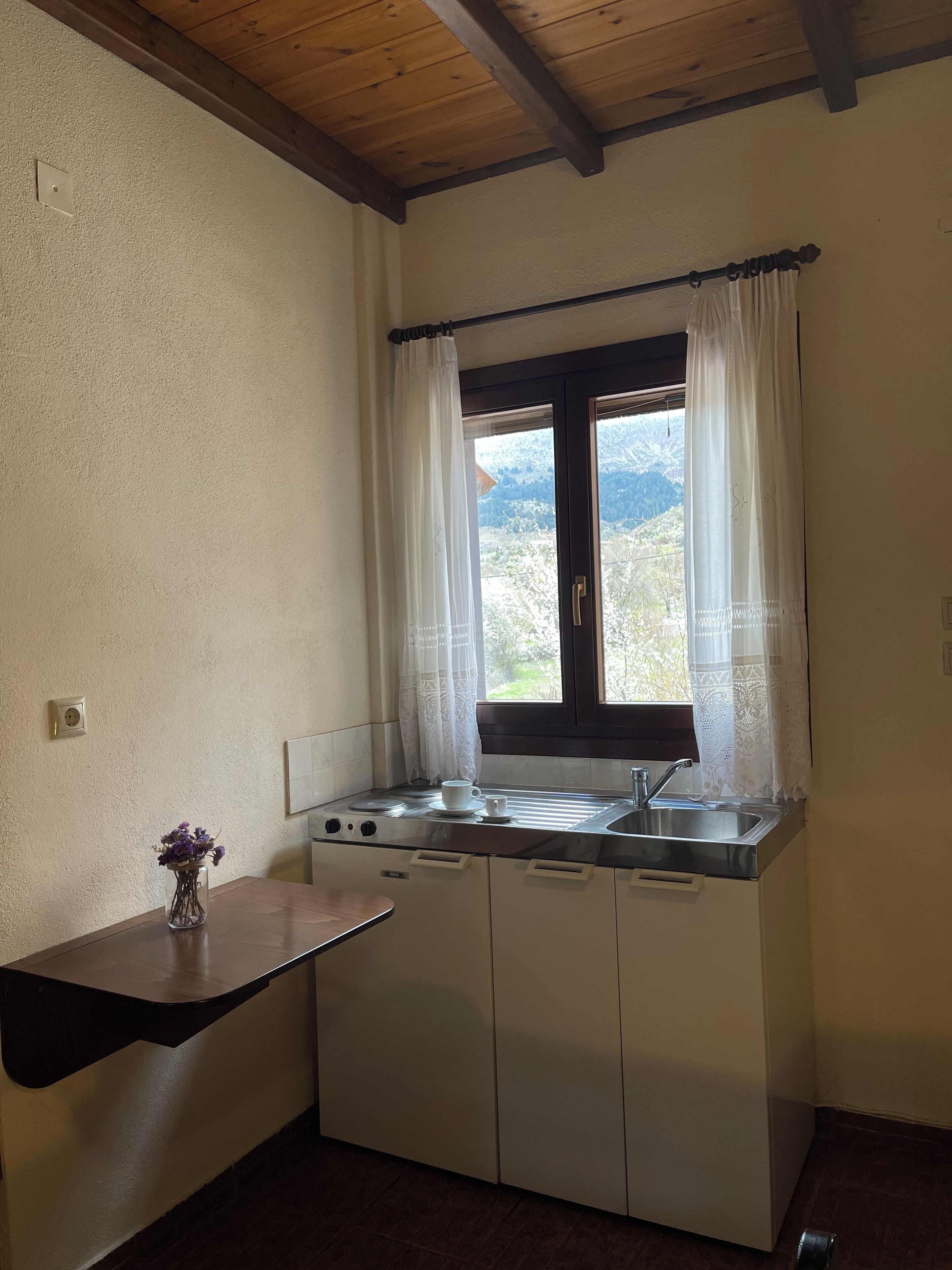 舒適三人房, 多張床 | 私人小型廚房 | 迷你雪櫃、爐具、廚房用具/餐具/器皿