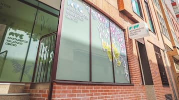 Overnatningsstedets facade