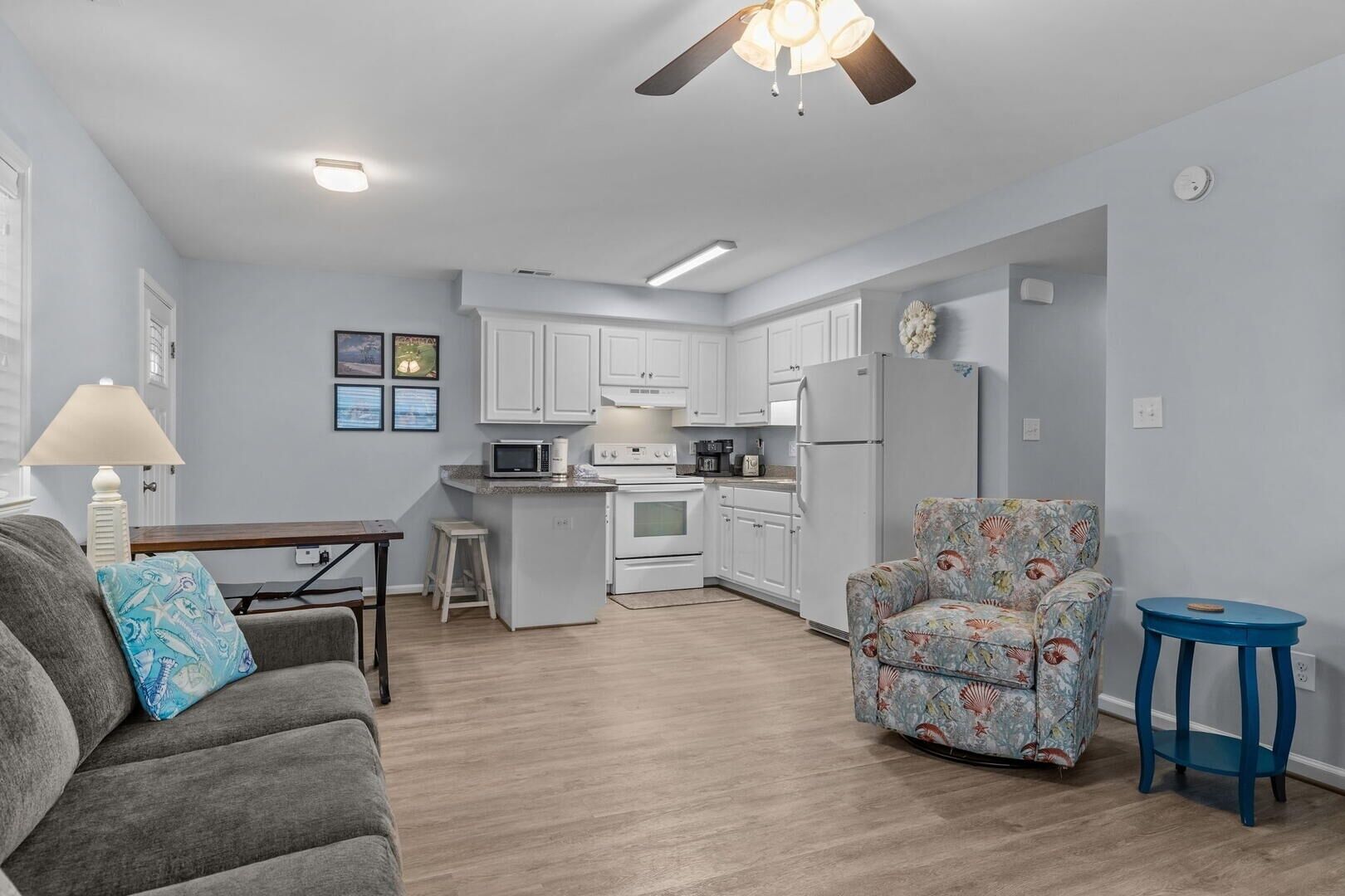 公寓客房, 2 間臥室 | 起居區