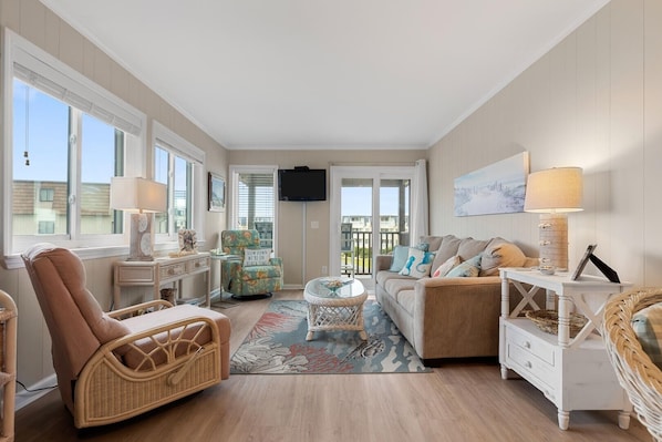 Condo, 2 Bedrooms | Living area - Southwinds J12 2 Bedroom Condo by RedAwning (Atlantic Beach)