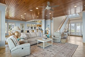 House, 5 Bedrooms | Living area - The Island House 5 Bedroom Home by RedAwning (Harkers Island)