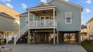 House, 4 Bedrooms | Exterior - Night N Gale 4 Bedroom Home by RedAwning (Atlantic Beach)