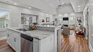 House, 2 Bedrooms | Private kitchen - Conch's Point Cottage 2 Bedroom Home by RedAwning (Morehead City)