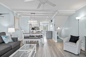 Condo, 4 Bedrooms | Living area - Barefoot Ventures 4 Bedroom Townhouse by RedAwning (Atlantic Beach)