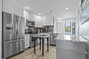 Condo, 4 Bedrooms | Private kitchen | Fridge, oven, coffee/tea maker, toaster - Barefoot Ventures 4 Bedroom Townhouse by RedAwning (Atlantic Beach)