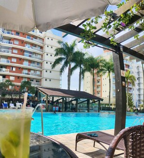 Design Apartment, Mountain View, Poolside | Pool | 2 outdoor pools, free cabanas, pool umbrellas