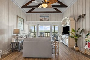 House, 5 Bedrooms | Living area - The Beachcomber 5 Bedroom Home by RedAwning (Pine Knoll Shores)