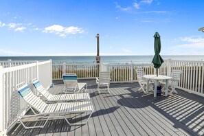 Balcony - Sand Dollars & Sunshine 2 Bedroom Condo by Redawning (Pine Knoll Shores)