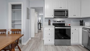 Condo, 2 Bedrooms | Private kitchen | Coffee/tea maker, fridge, oven, toaster - Anchors Away Unit 2 2 Bedroom Duplex by RedAwning (Atlantic Beach)