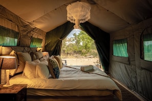 Luxury Tent | 1 bedroom, bed sheets - Kruger Untamed - Tshokwane River Camp (Skukuza)