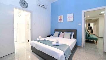 Vila | 4 kamar tidur, brankas, setrika/meja setrika, dan seprai linen