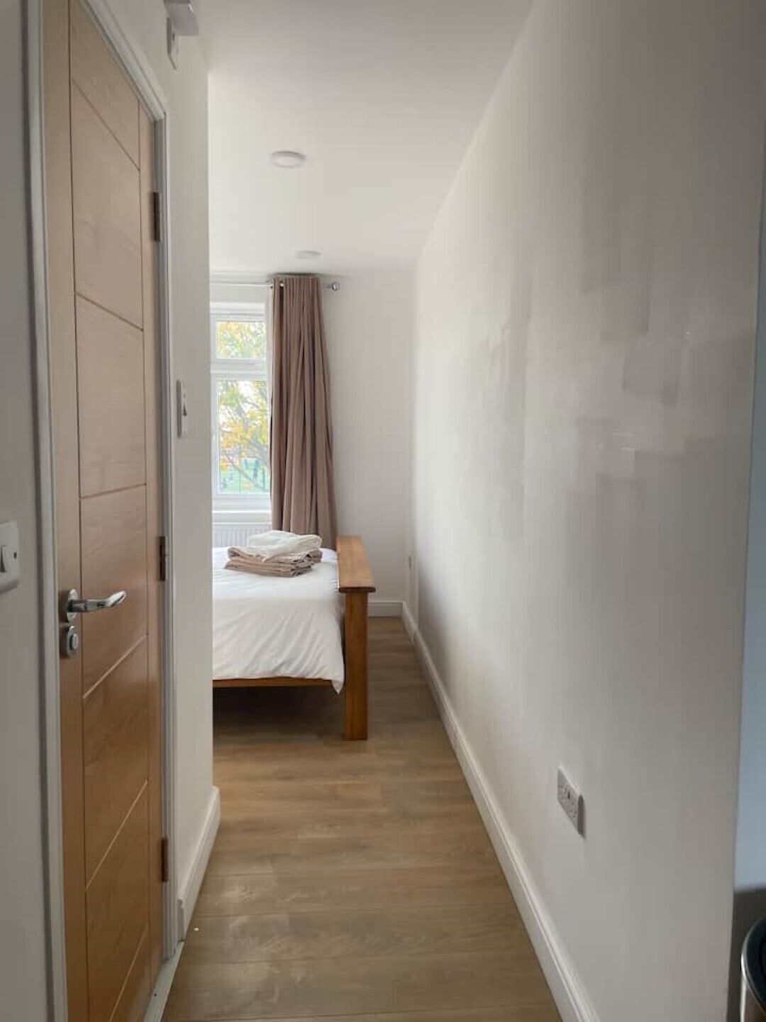 Executive flat: Enjoy clean white bedding at new flat Gants Hill, Ilford, London