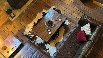 Smart TV, fireplace, video games, books