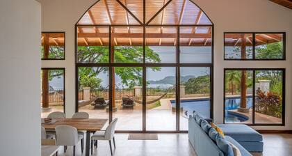 Exclusive tropical retreat with astonishing ocean views, pool, partial AC, & W/D