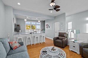Condo, 3 Bedrooms | Living area - Sea Escape 3 Bedroom Townhouse by RedAwning (Atlantic Beach)