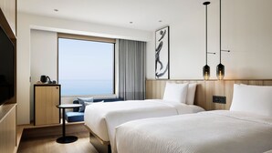 Kamar, 2 Tempat Tidur Twin, pemandangan samudra | Pemandangan pantai/laut