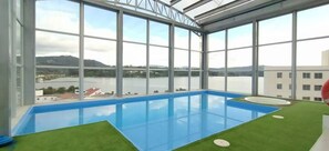 Indoor pool, a heated pool