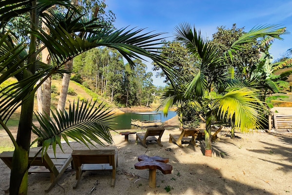 Private beach, beach umbrellas, beach towels, beach massages