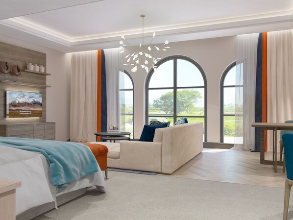 小型开间套房 | 高档床上用品、客房内保险箱、特色装修、特色家居