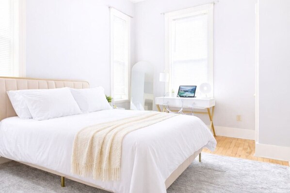 Desk, iron/ironing board, free WiFi, bed sheets