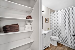 Towels, soap, toilet paper