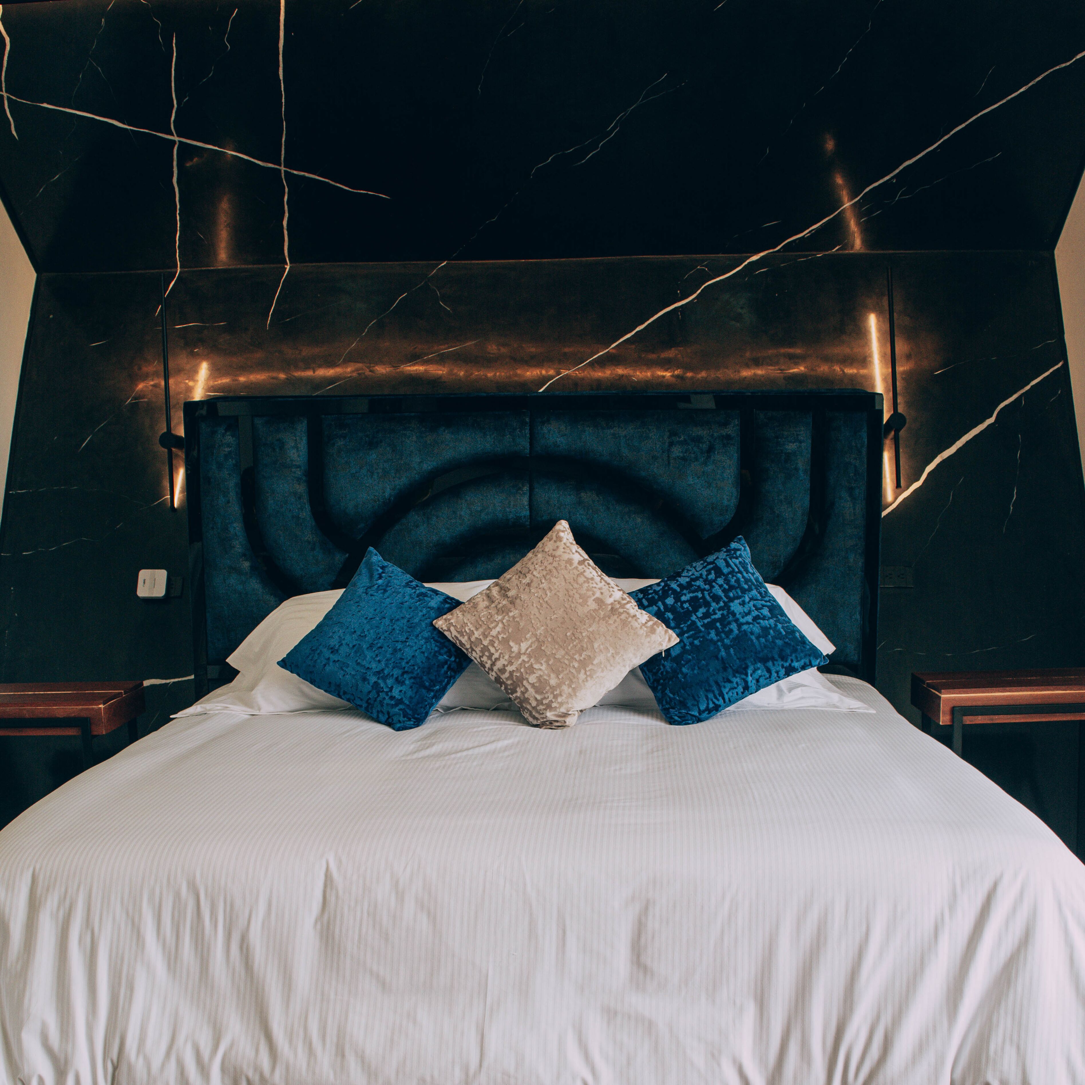 elite cabin | premium bedding, down duvets, memory-foam beds, minibar