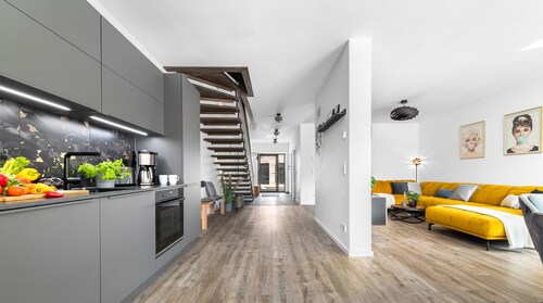 Buhne 16 Fehmarn - modern, Sauna, Terrasse, großzügig und lichtdurchflutet.