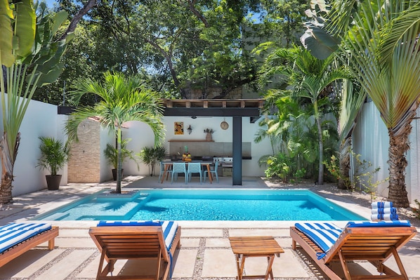 Outdoor pool - Wonderful Tropical Home 3BR, Garden, Private Pool (Tulum)
