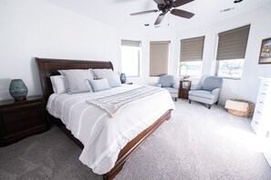 6 عدّة غرف نوم ومكواة/لوح كي وواي فاي وملاءات أسرّة