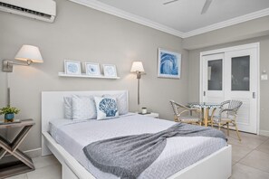 Iron/ironing board, travel crib, WiFi, bed sheets