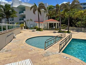 Pool - Sunrise View Waterfront Studio Condado with Private Balcony and Pool San Juan PR (San Juan)