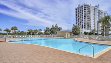 Una piscina riscaldata